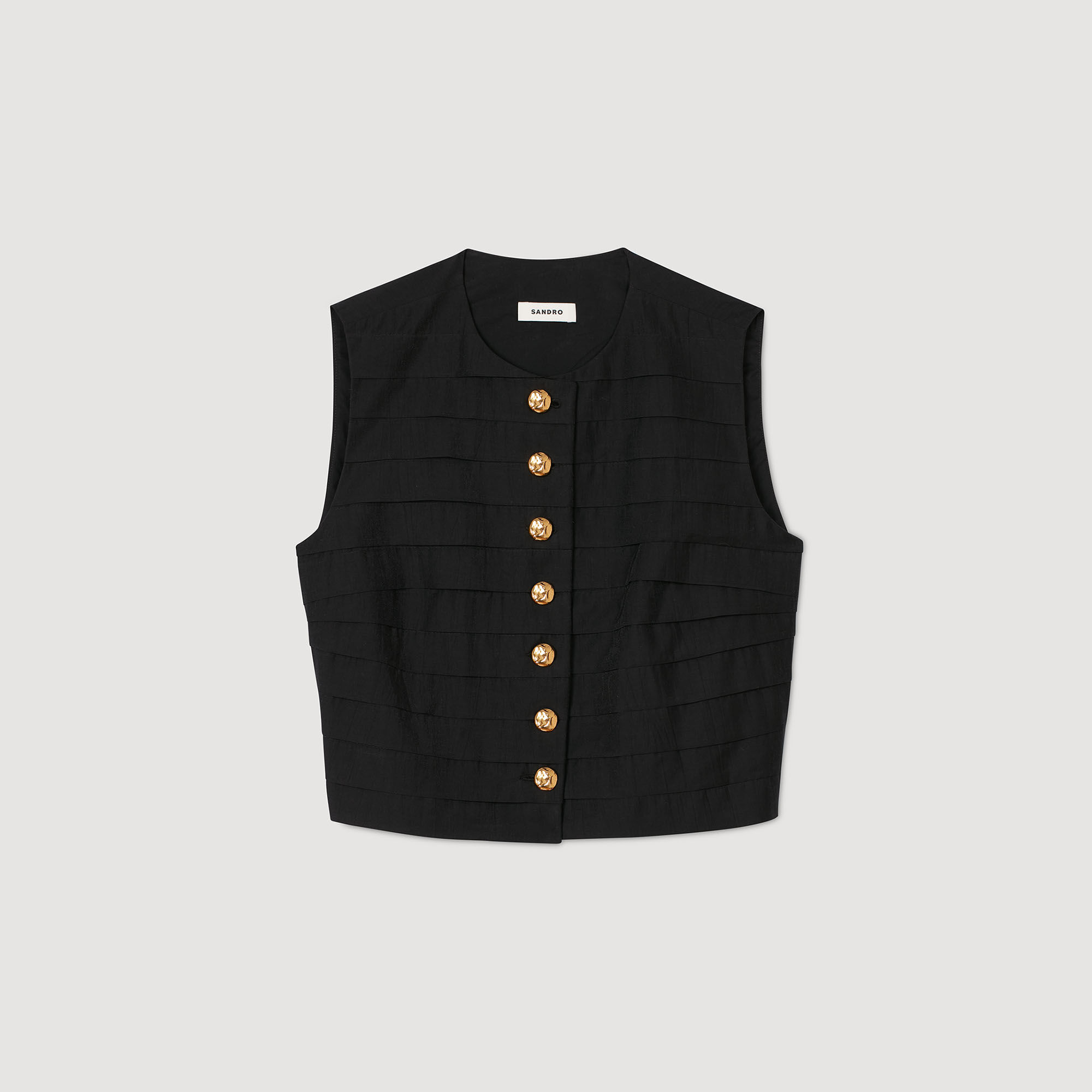 Pleated crop top