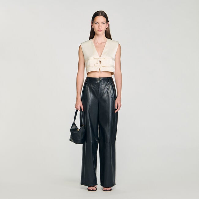 Satin crop top