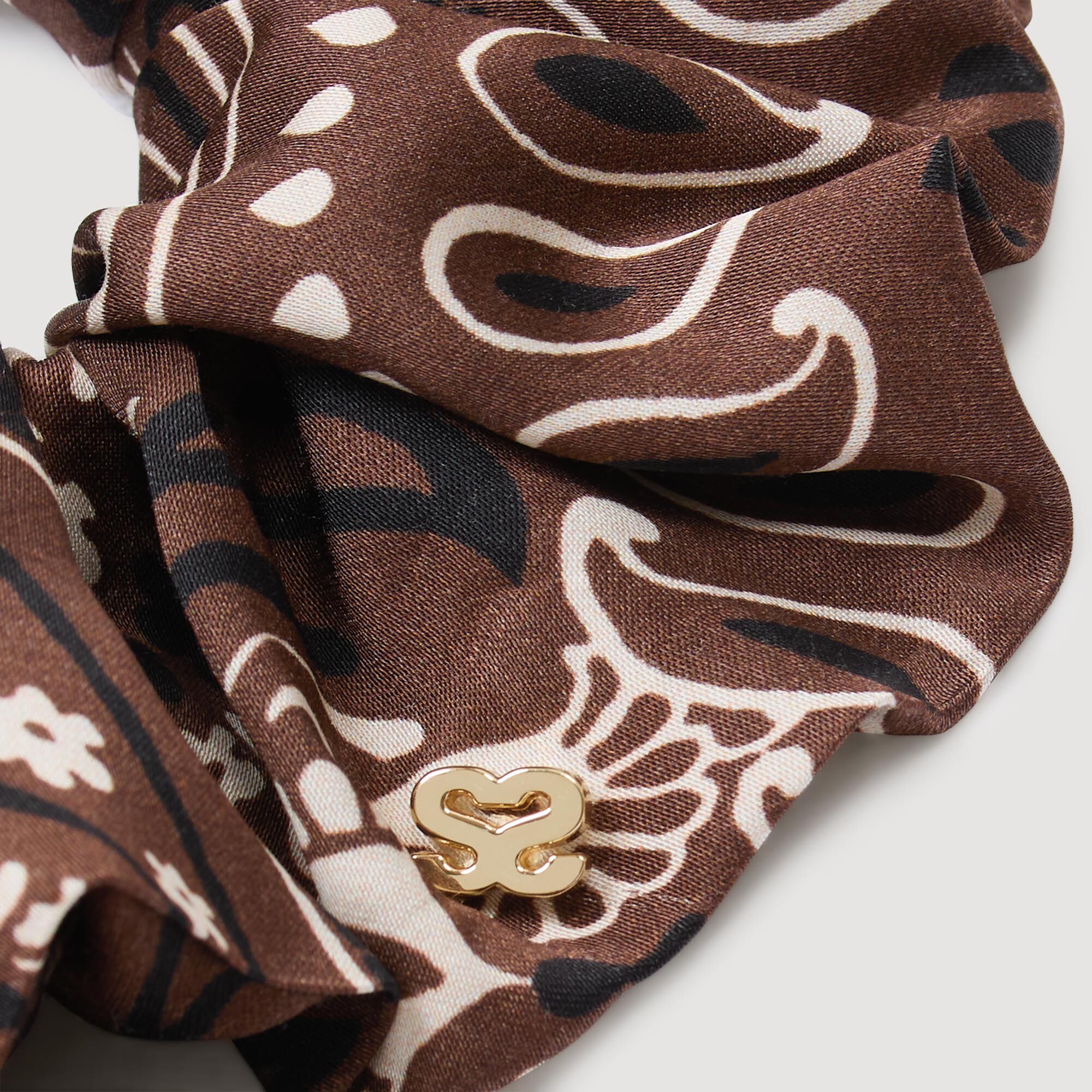 Chouchou foulard à imprimé bandana