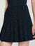 Short tweed pleated skirt