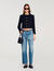 Tweed-Jacke mit Volants