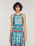 Langes Kleid mit Blumendruck