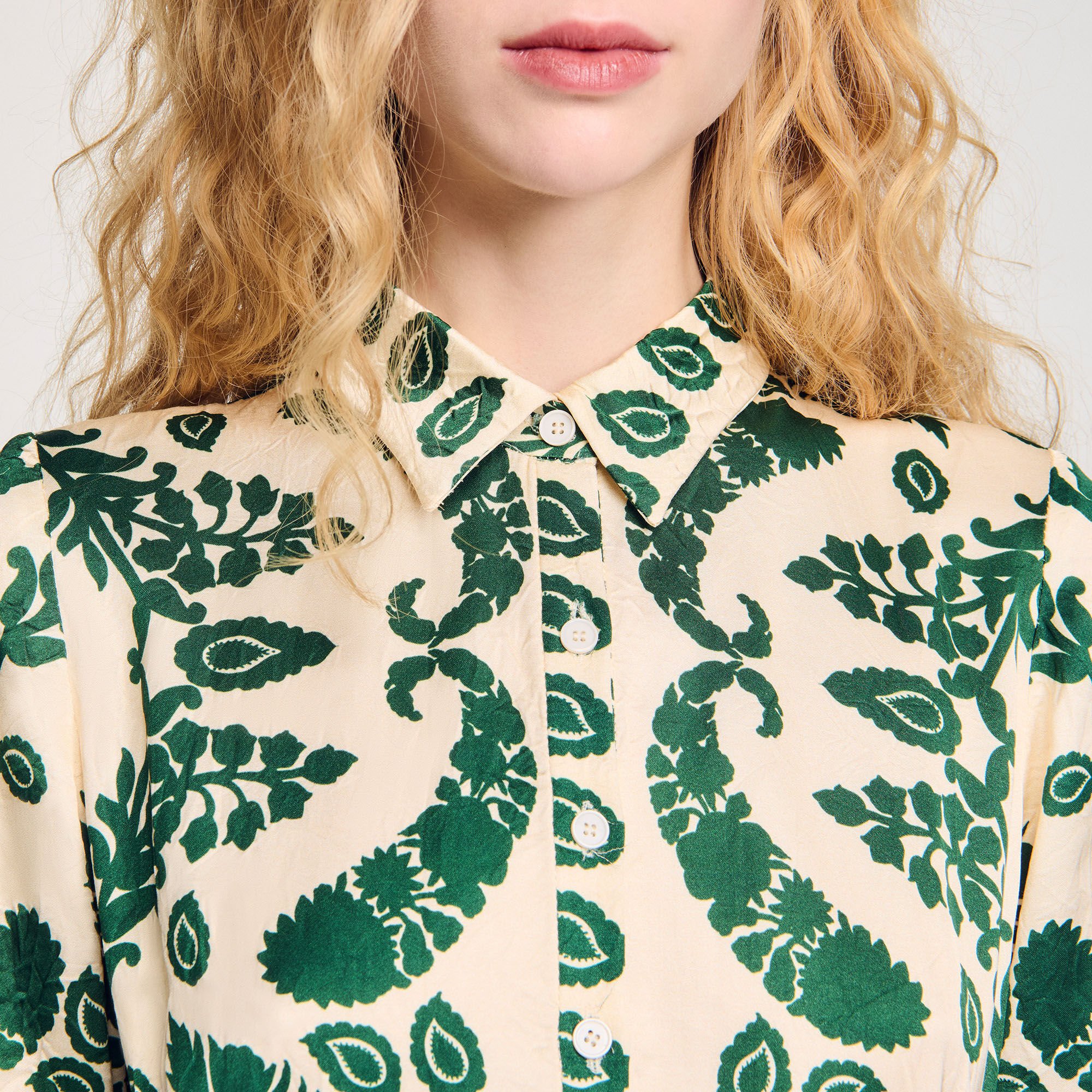 Robe longue à imprimé fleuri 