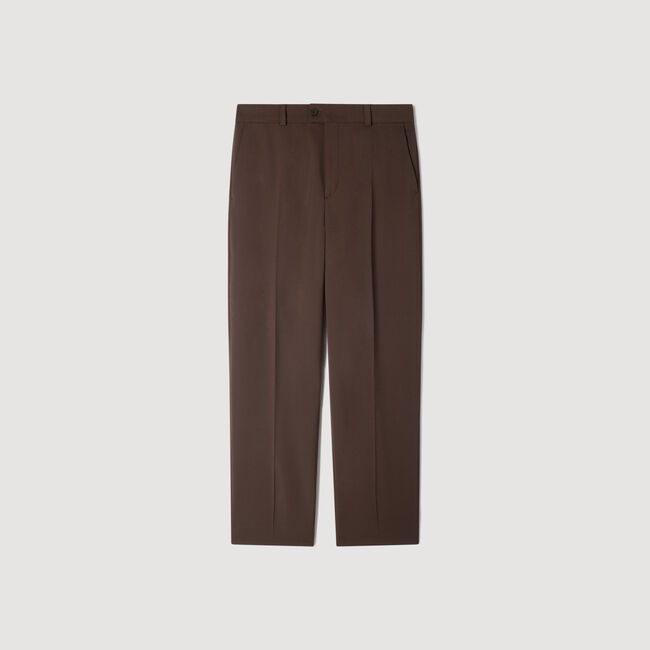 Oversized wool trousers