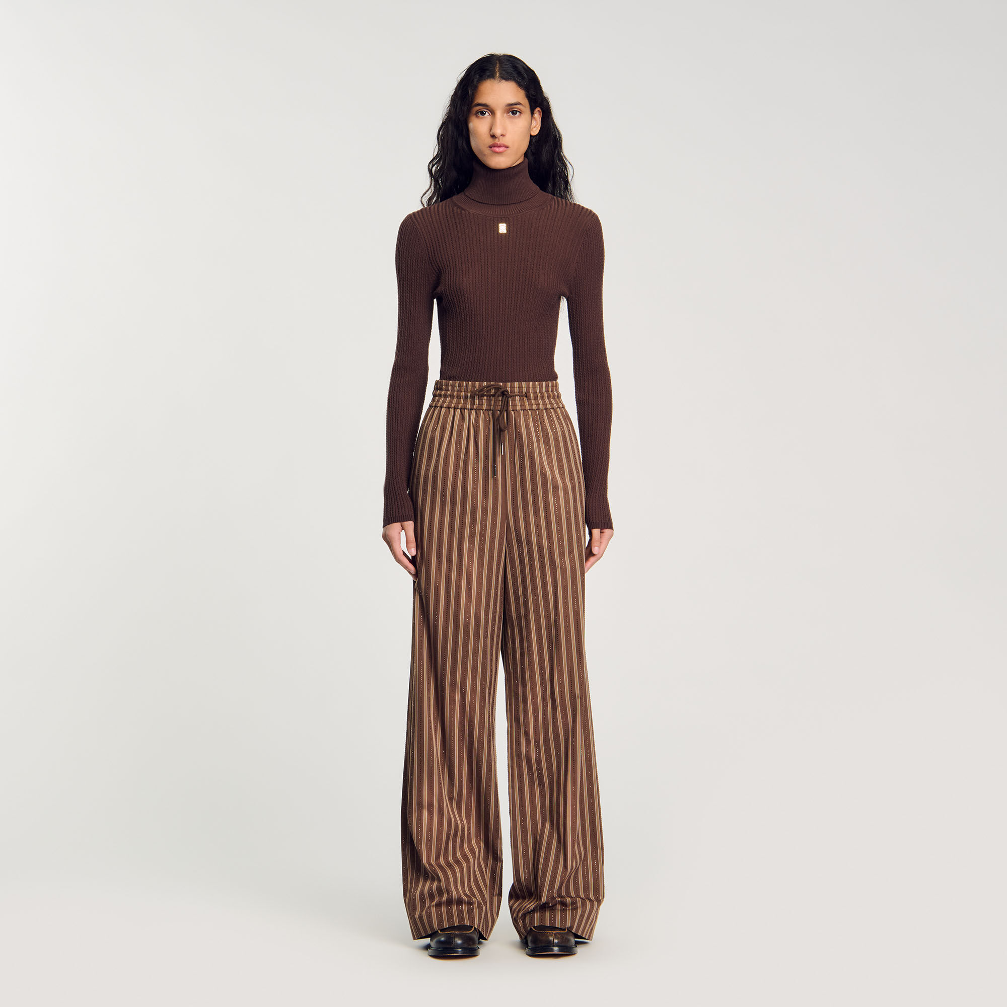 Striped trousers