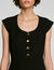 Robe courte boutonn&eacute;e
