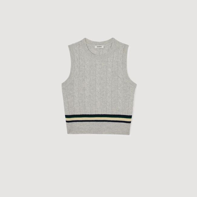 Ärmelloser Pullover