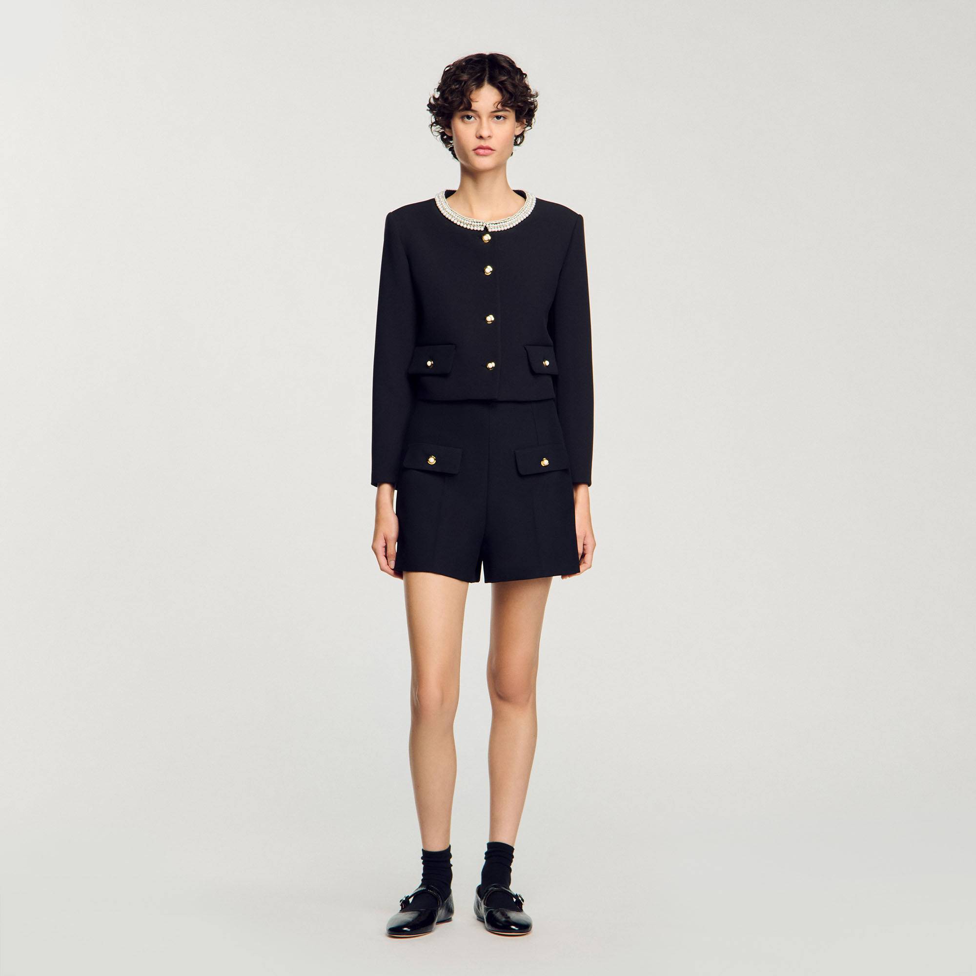 Shorts mit hohem Bund