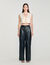 Kurzes Satin-Top