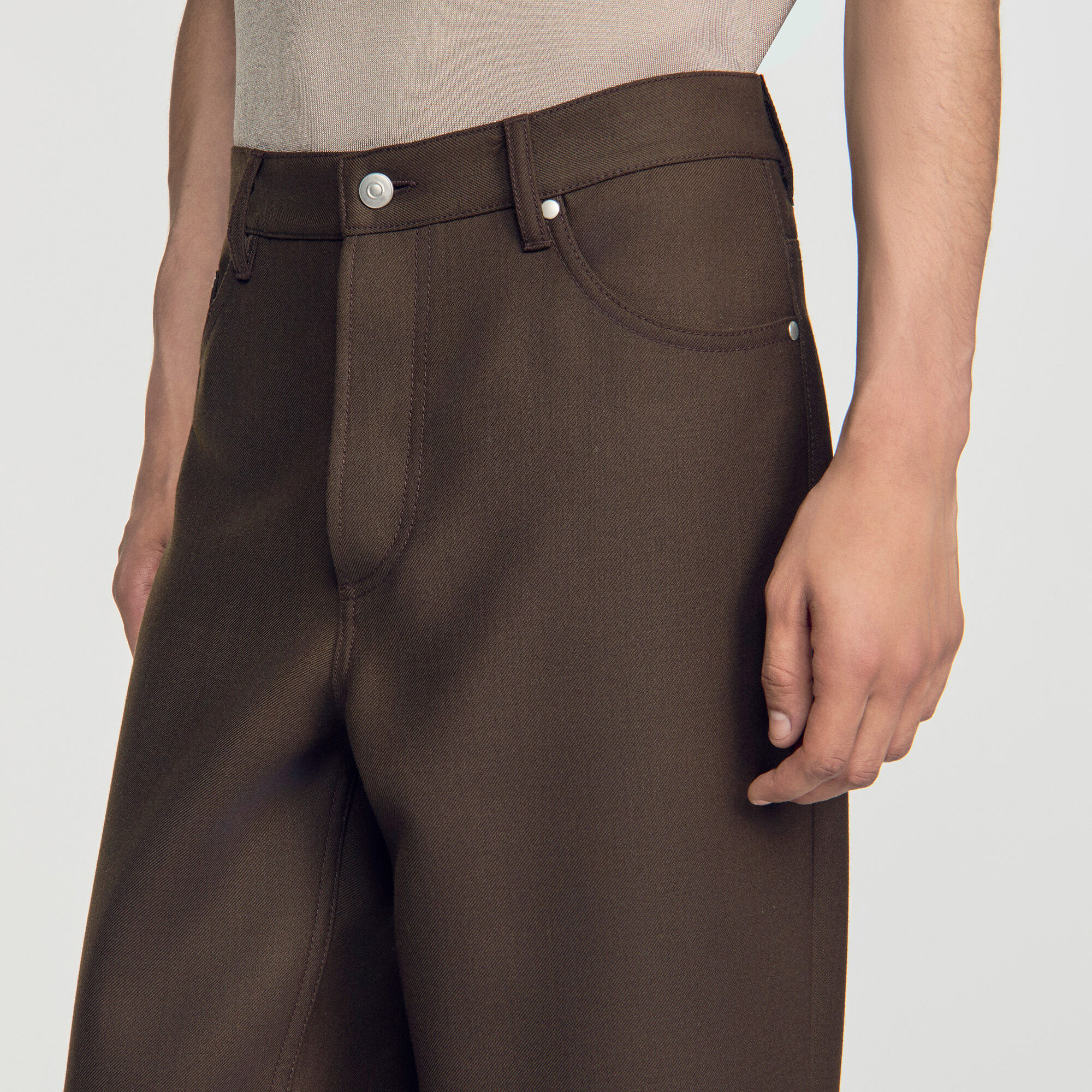 Gerade geschnittene 5-Pocket-Hose