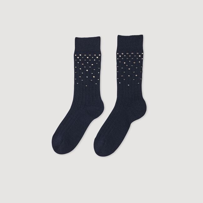 Socken mit Strass-Verzierung