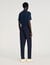 Elasticated straight-leg trousers