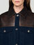 Blouson aus Denim und Leder
