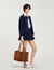 Suede shopping bag