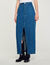 Langer Jeansrock mit Strassbesatz