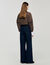 Wide-leg raw jeans