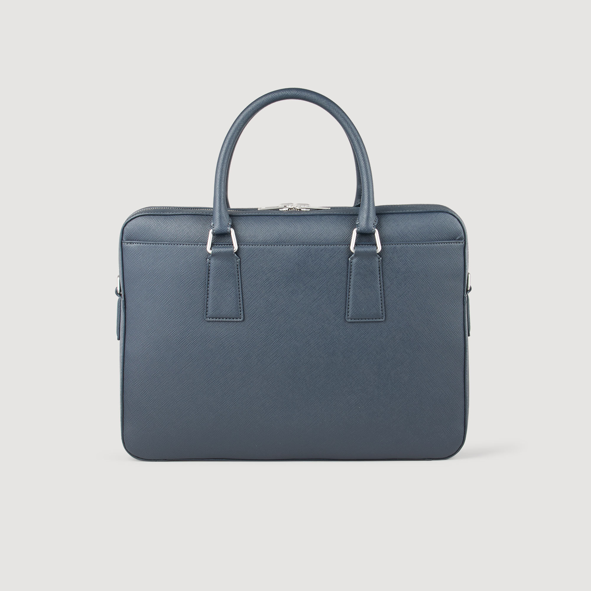 Reconstituted leather briefcase