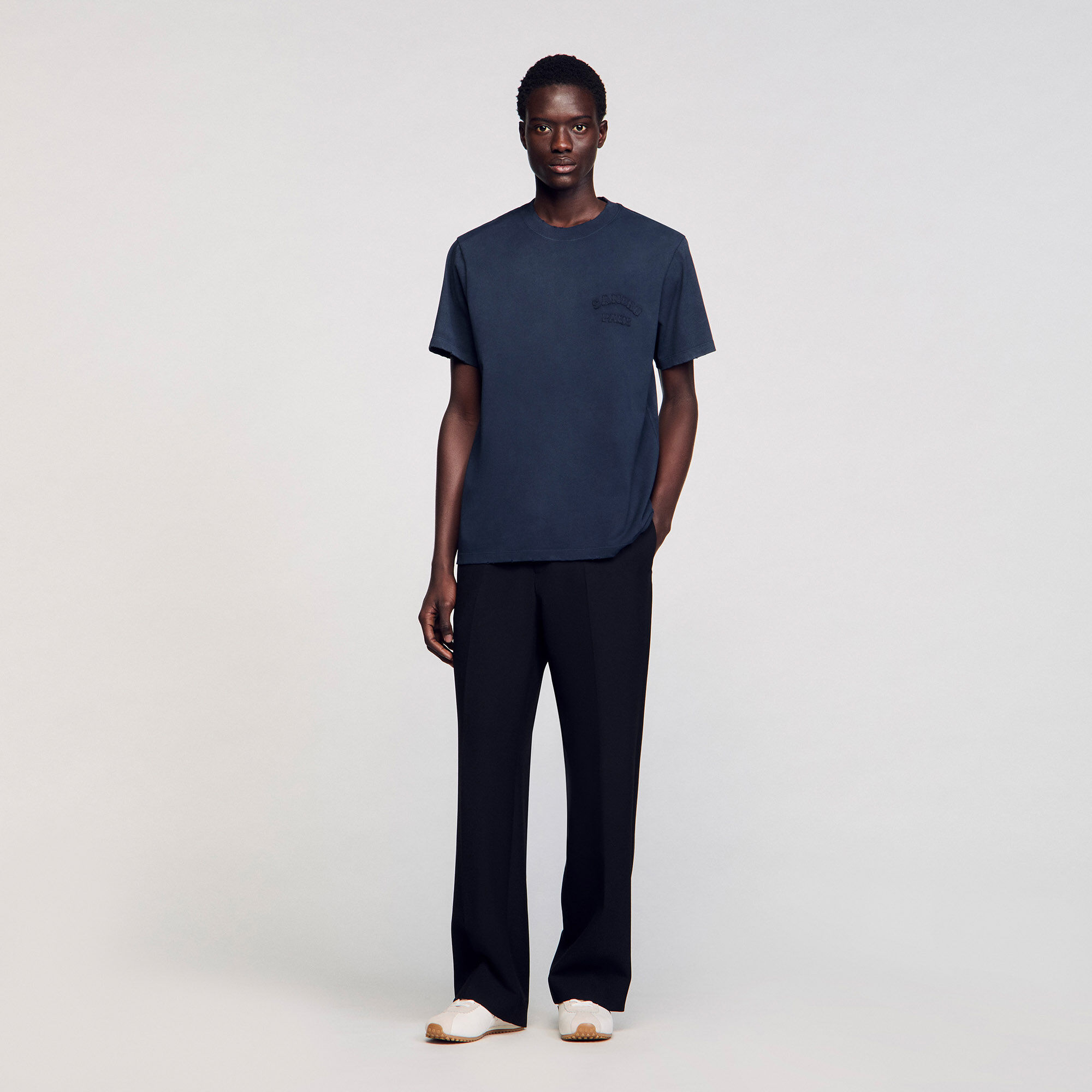 Worn-effect T-shirt