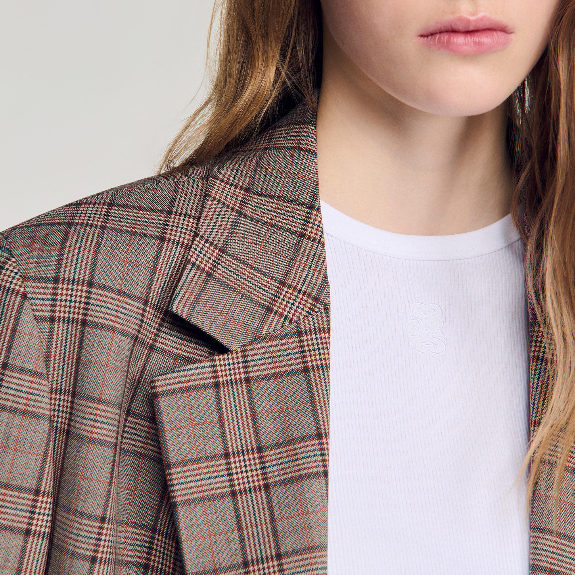 Veste de tailleur &agrave; carreaux