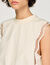 Kurzes Baumwoll-T-Shirt mit Spitze