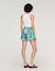 Kurze Shorts mit Blumenprint