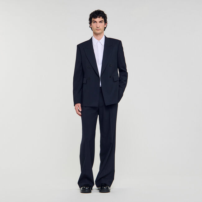 Double-breasted suit jacket