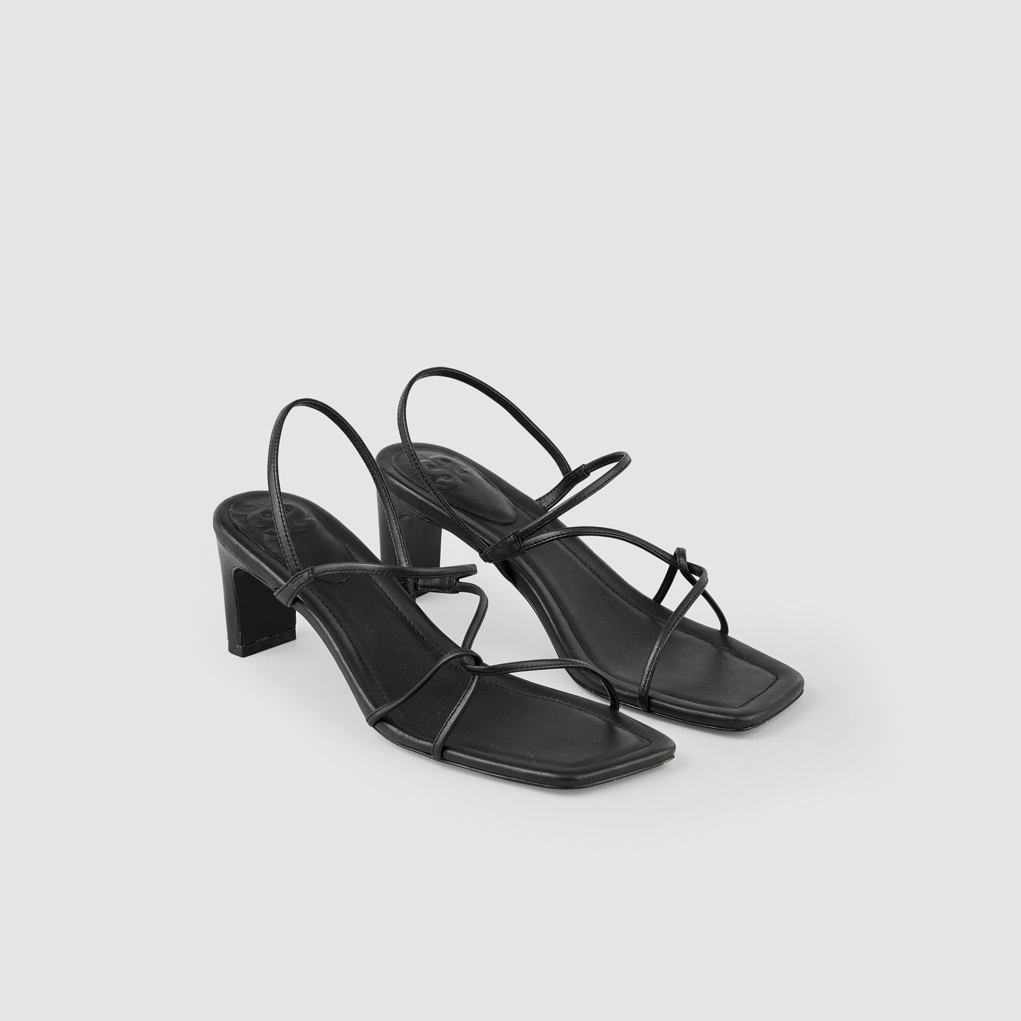 Gray shop strappy sandals