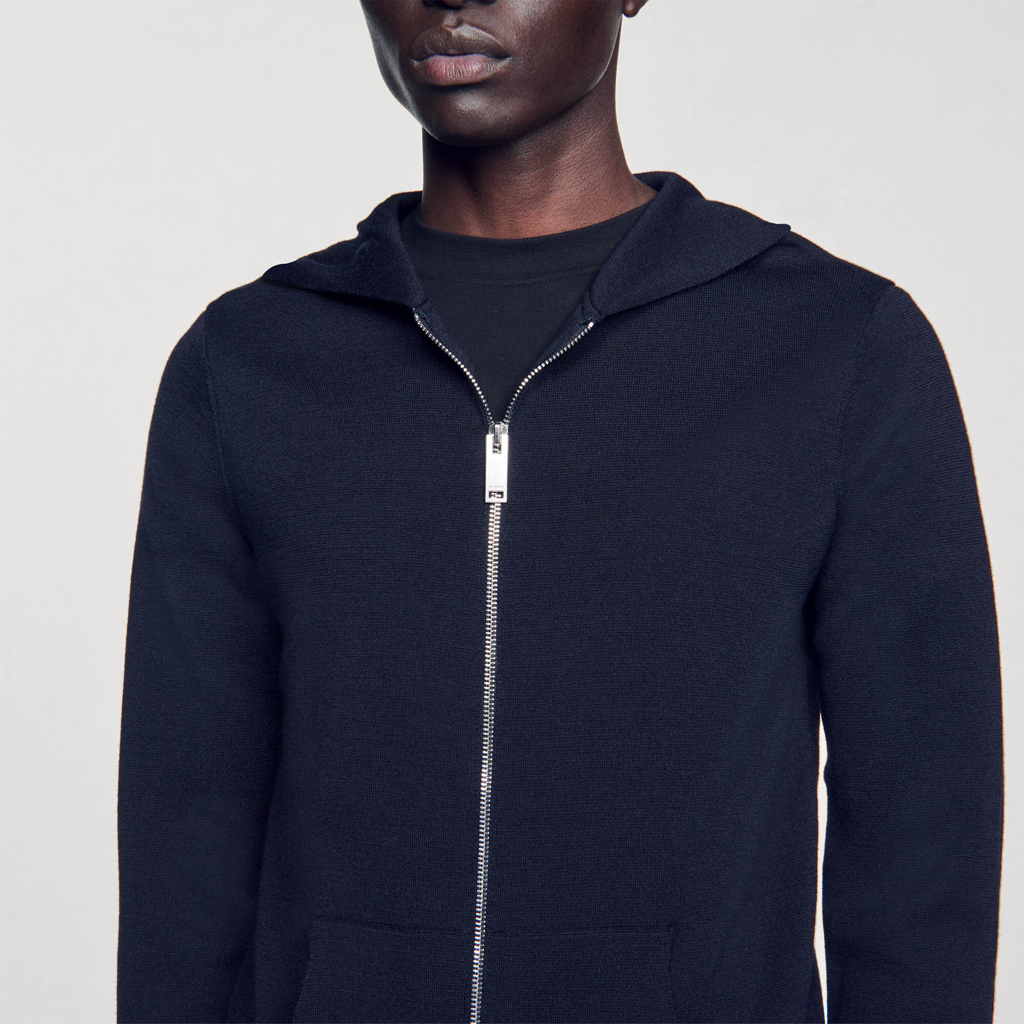 Gilet zippé avec capuche