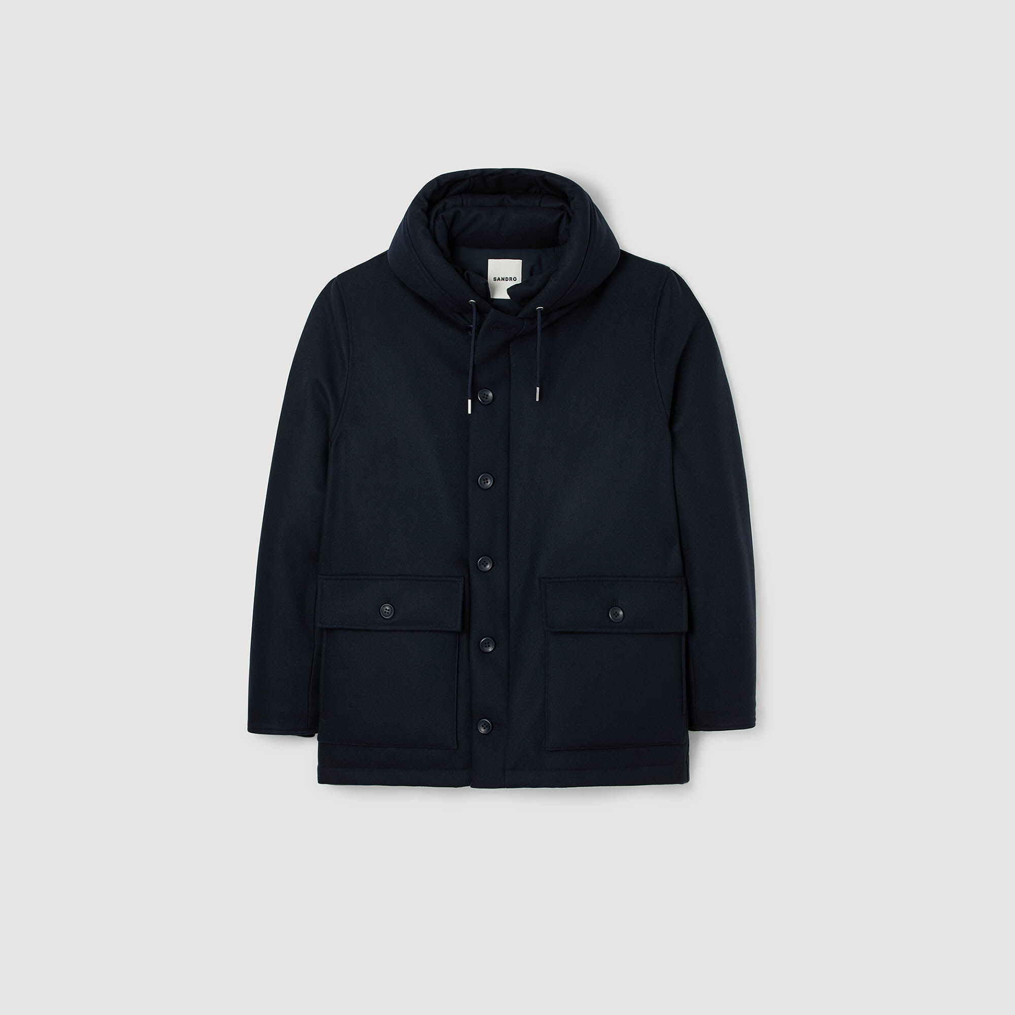 Parka aus Wolle mit Kapuze Parka aus Wolle mit Kapuze