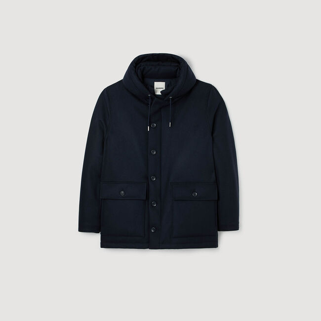 Parka en laine avec capuche Parka en laine avec capuche