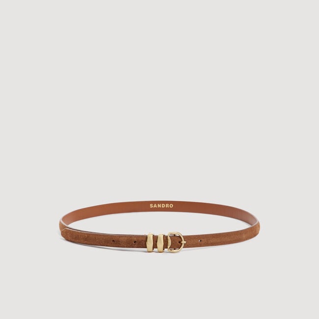 Ceinture en cuir su&egrave;de