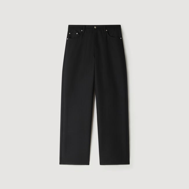 Straight-leg 5-pocket trousers