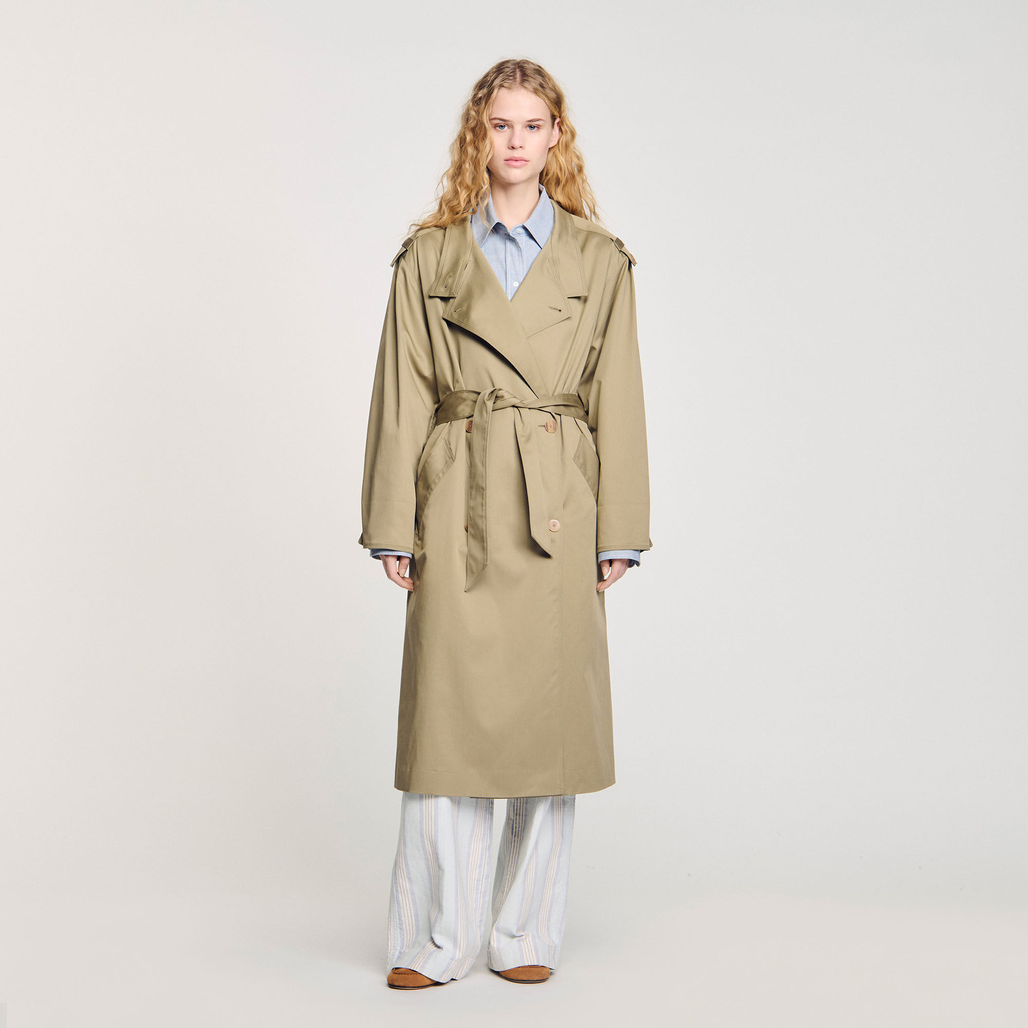 Trenchcoat mit Gürtel