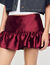 Mini short jupe en satin