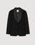 Wool jacket with shawl collar