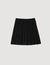 Short tweed pleated skirt