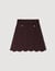 Short decorative knit skirt