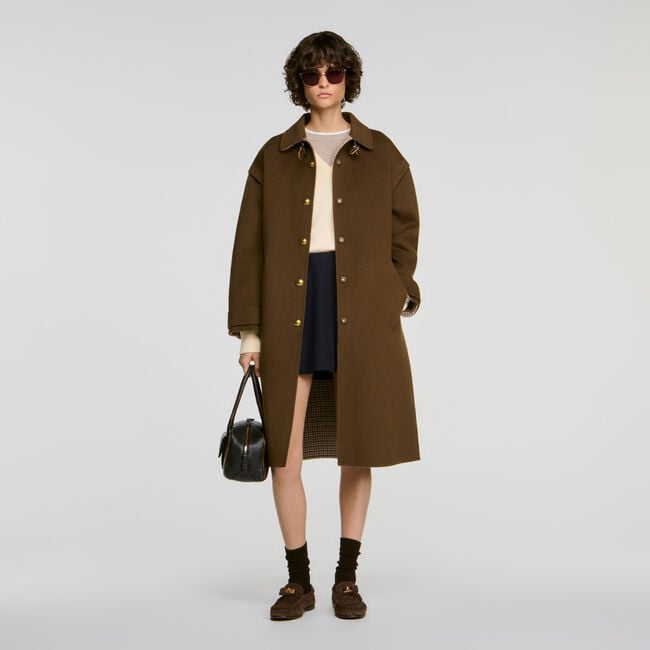 Mantel aus Doubleface-Wolle - Damen | Sandro