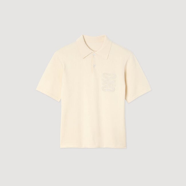 Polo à broderie corde