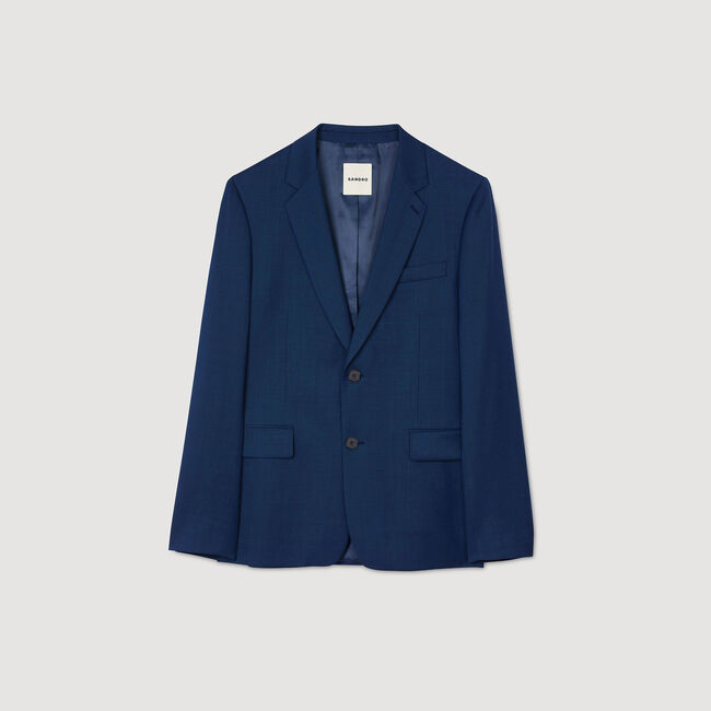 Anzugjacke aus Wolle