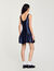 Robe courte en satin