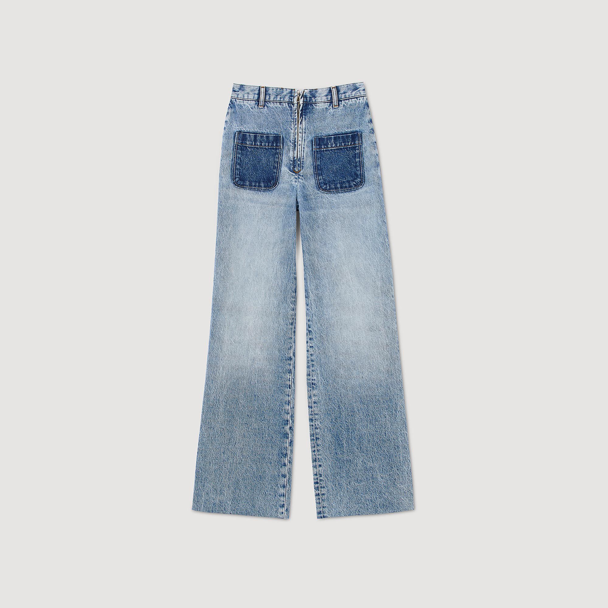 Jeans mit hohem Bund