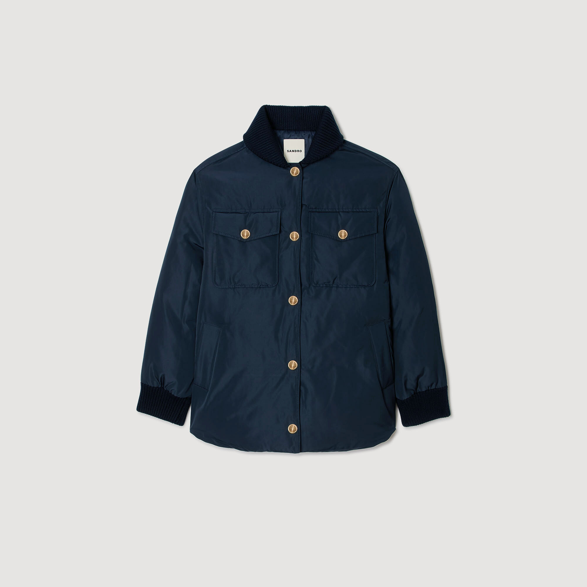 Daunenjacke mit Teddykragen