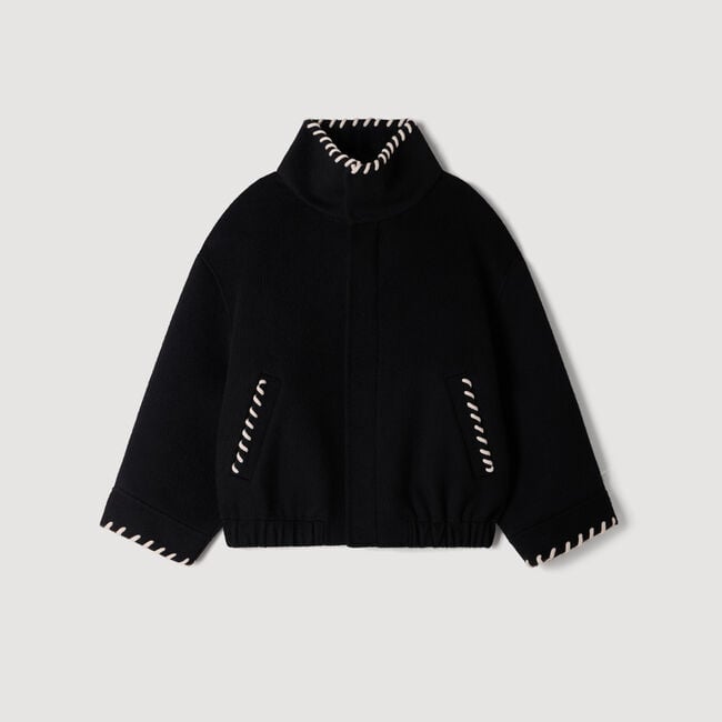Blouson mit Ziern&auml;hten - Damen | Sandro