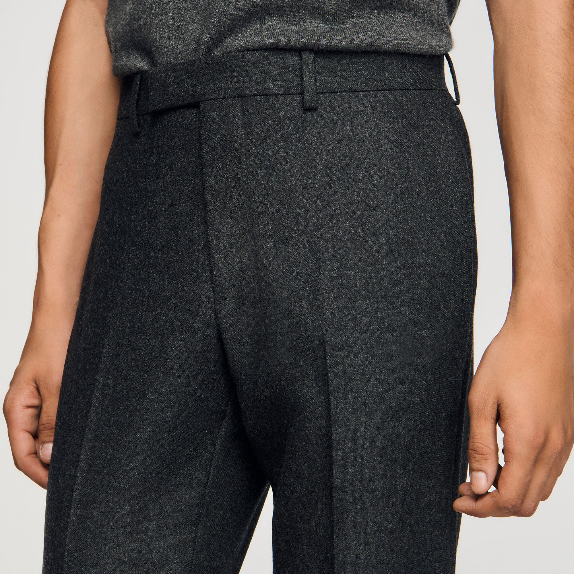 Wool suit trousers