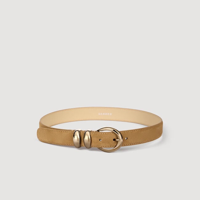 Lederg&uuml;rtel mit Metallschnalle