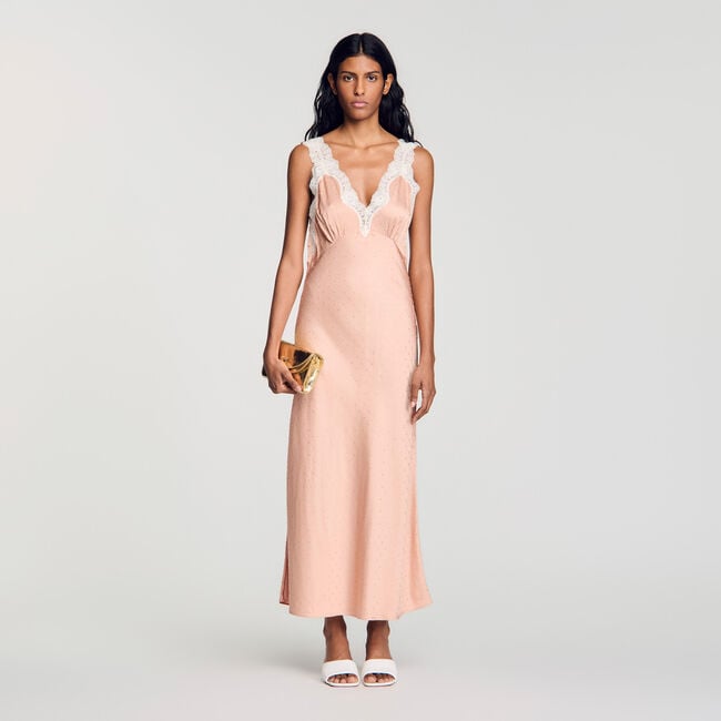 Robe esprit lingerie strass&eacute;e