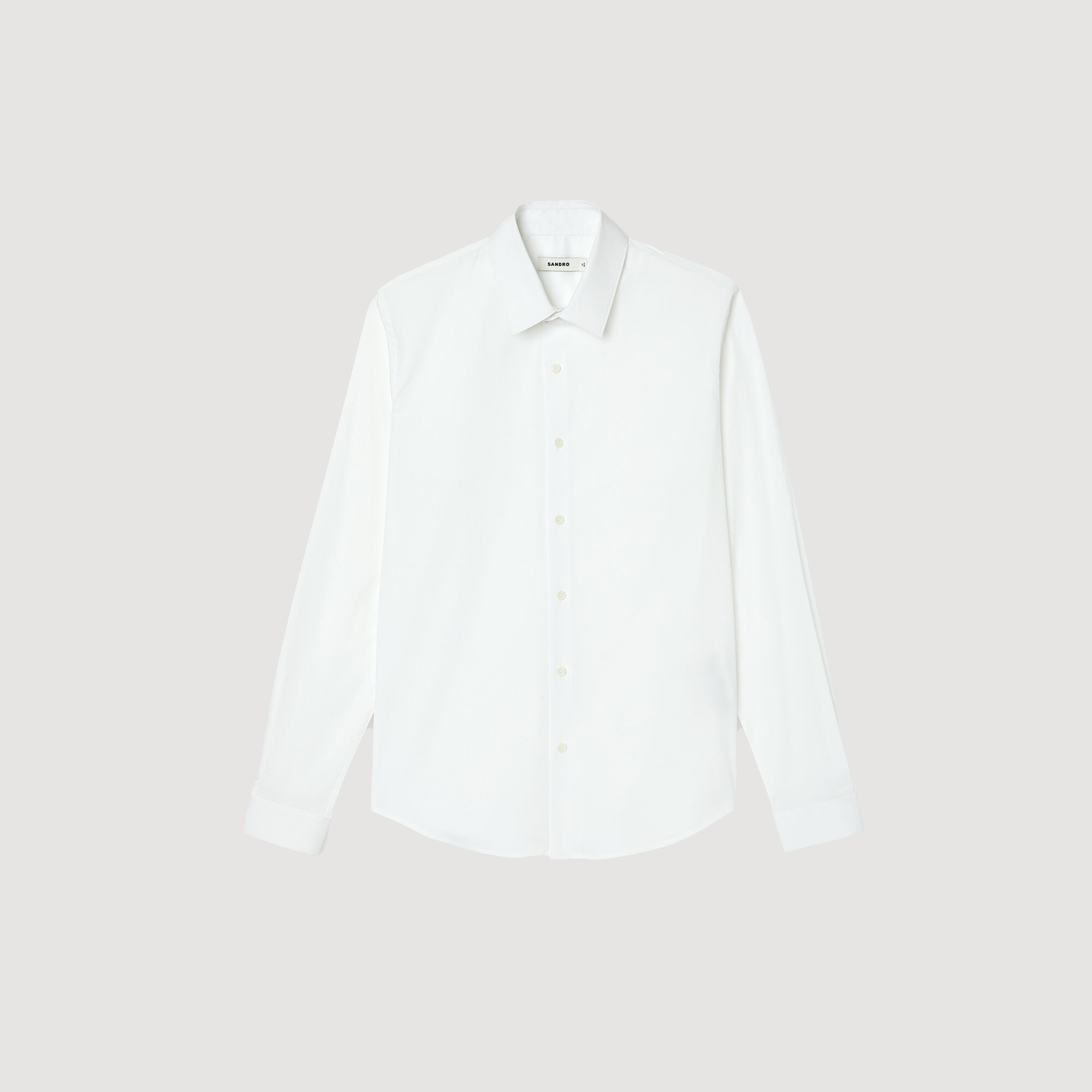 Fitted stretch cotton shirt