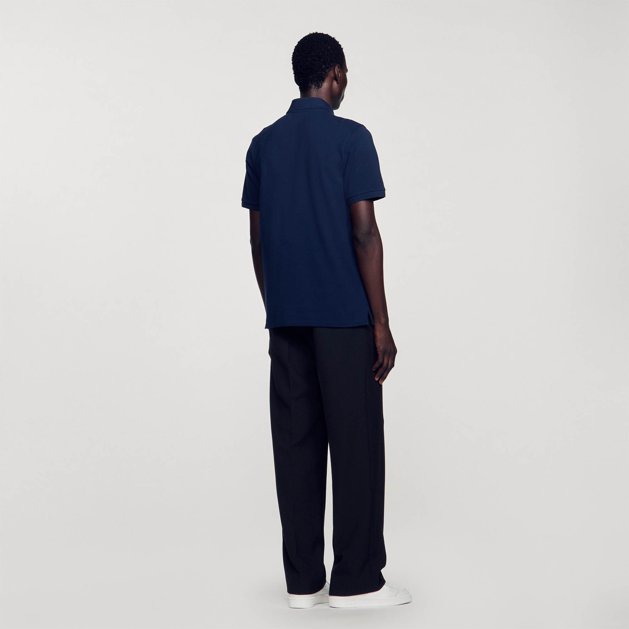Polo shirt with Square Cross patch