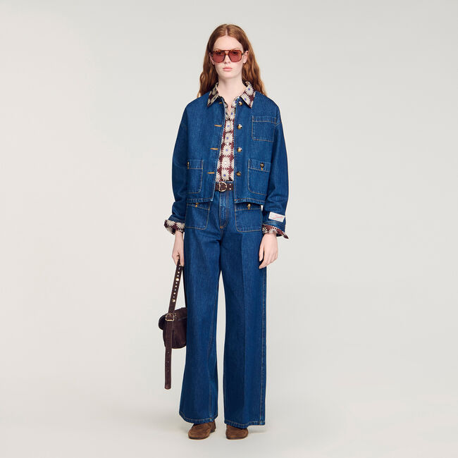 Denimjacke mit Zierkn&ouml;pfen